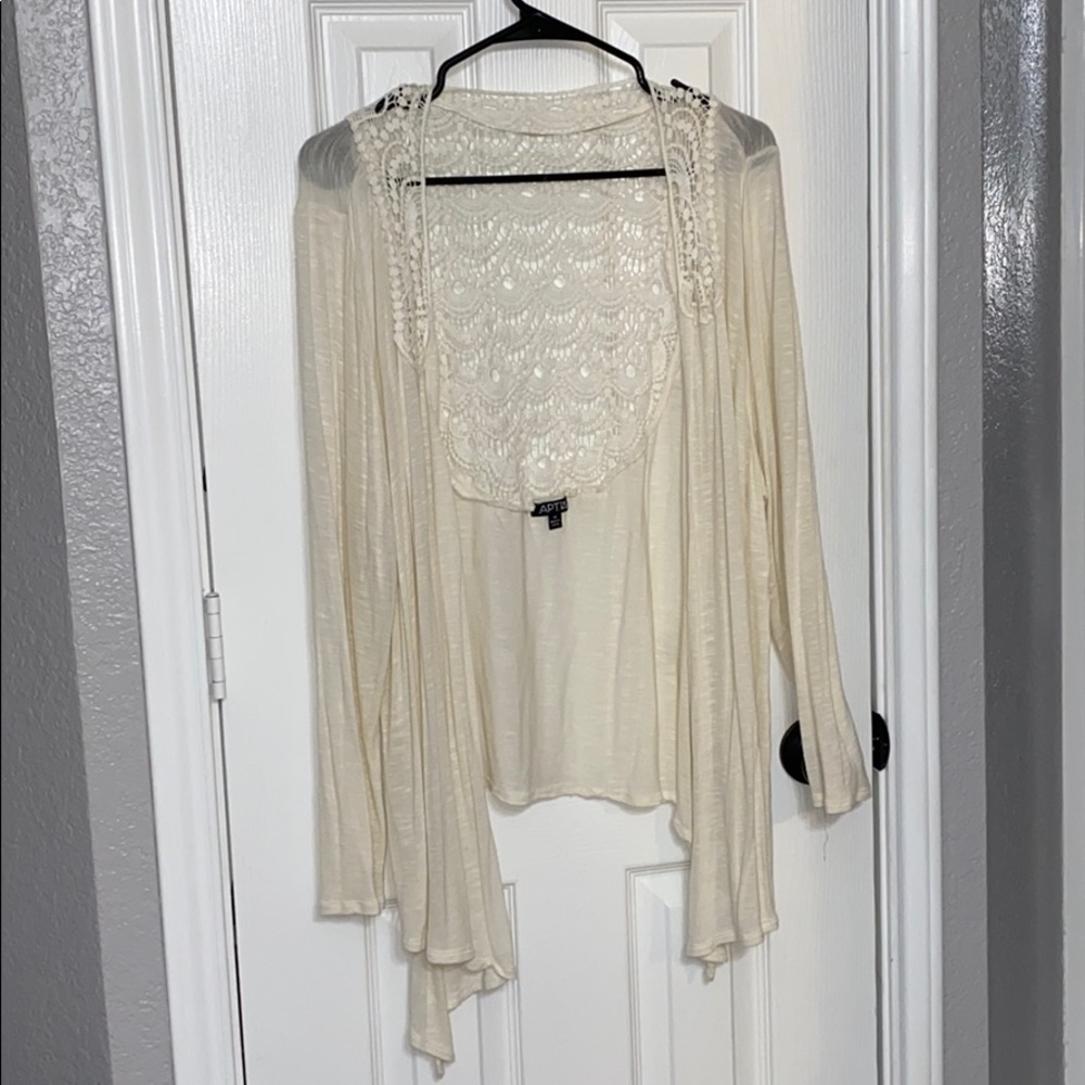 EUC Kohl’s Size 1x Plus size Cardigan Duster Boho